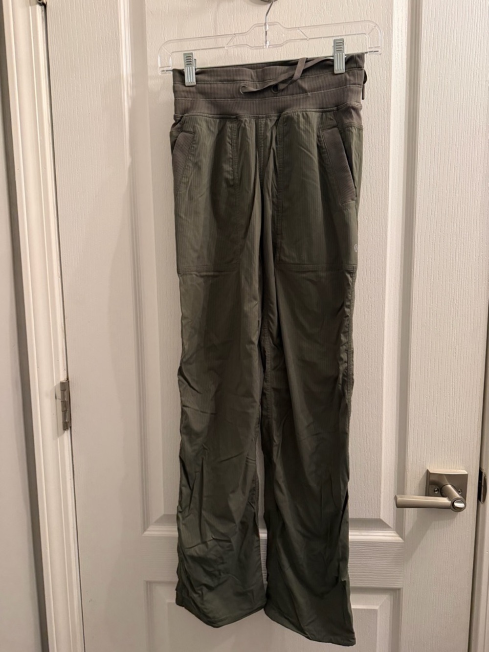 Lululemon Olive Green Athletic Drawstring Pants (studio dance pants)